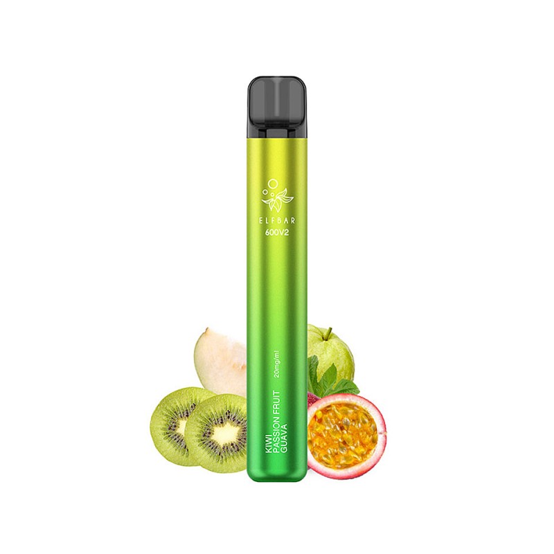 Elf Bar 600V2  Kiwi Passion Fruit Guava vape cu 2% nicotina