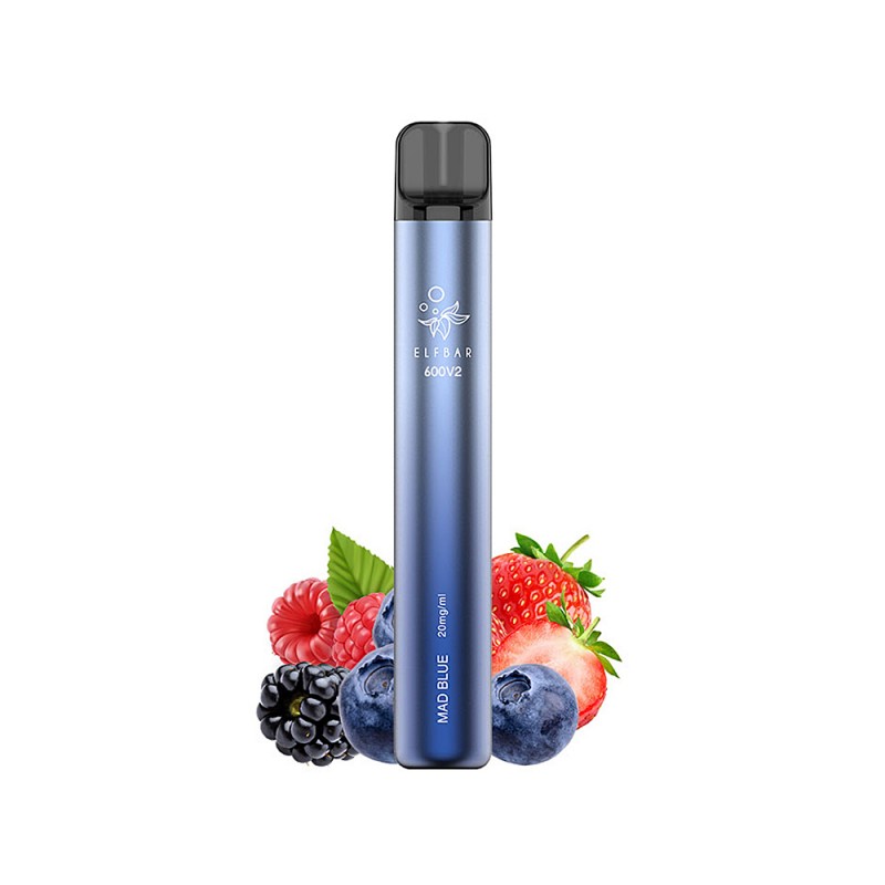 Elf Bar 600V2  Mad Blue vape cu 2% nicotina