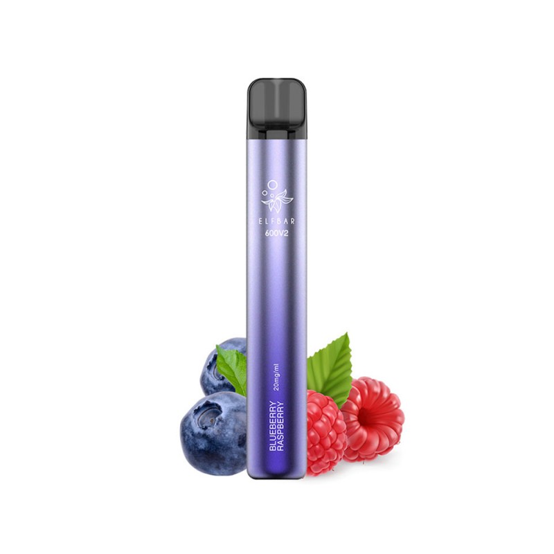 Elf Bar 600V2  Blueberry Raspberry vape cu 2% nicotina