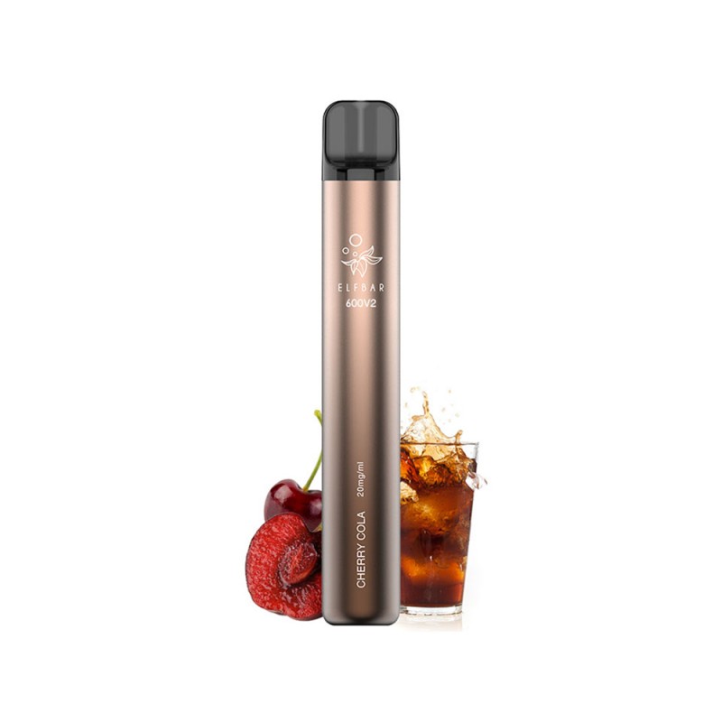 Elf Bar 600V2  Cherry Cola vape cu 2% nicotina