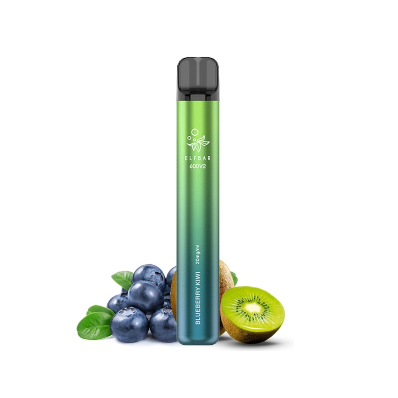 Elf Bar 600V2  Blueberry Kiwi vape cu 2% nicotina