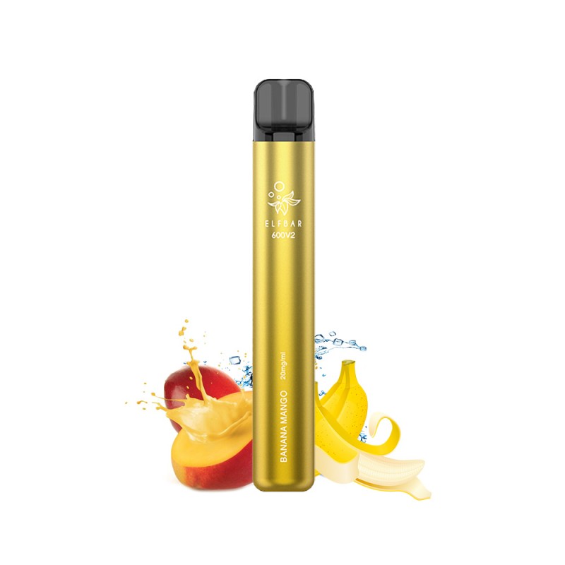 Elf Bar 600V2  Banana Mango vape cu 2% nicotina
