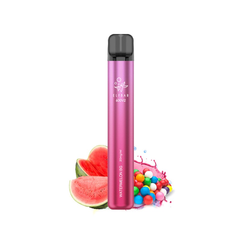 Elf Bar 600V2  Watermelon BG vape cu 2% nicotina